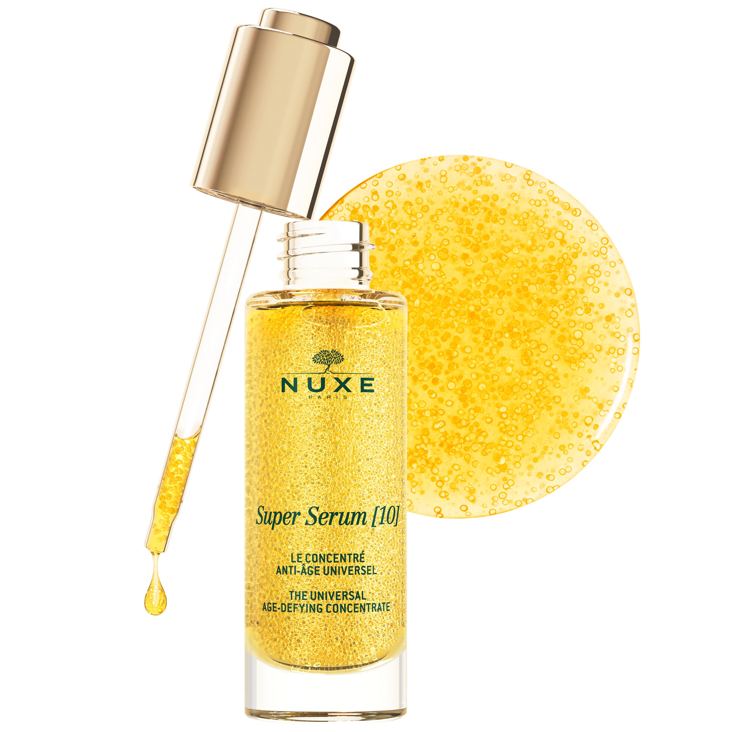 Nuxe Super Serum 30ml, Anti Ageing Face Serum, With Hyaluronic Acid & Botanical Oils to Smooth Wrinkles & Fade Dark Spots, Skin-Loving Vegan Formula
