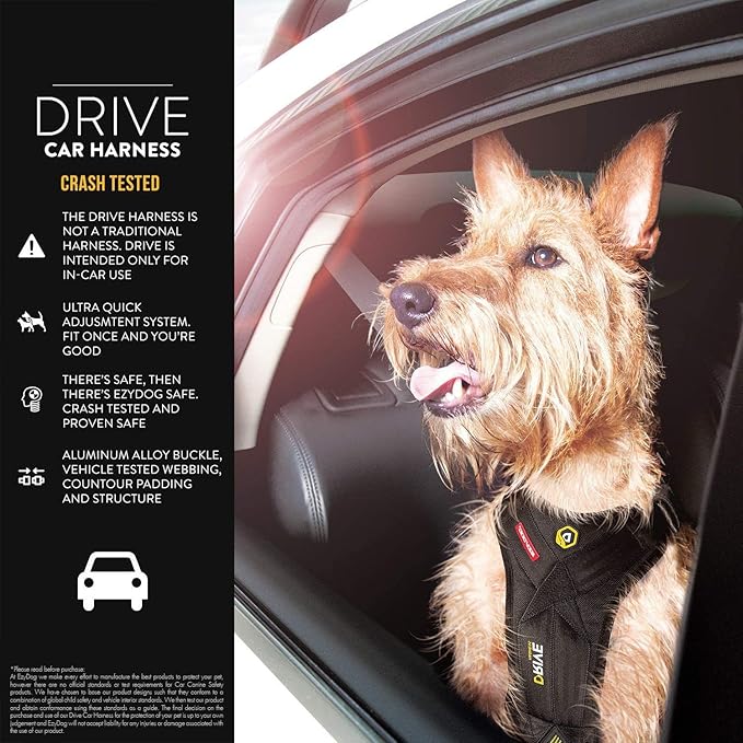 ezydog drive safety travel dog car harness