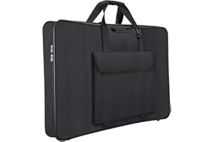 1st Place Products Premium Art Portfolio Case - 24" x 36" - Soft Sided - Steel Frame - Waterproof & Tear Resistant - Artwork, Photography, Sketch, LCD, Monitor, Solar Panel - Shoulder Straps & Handles