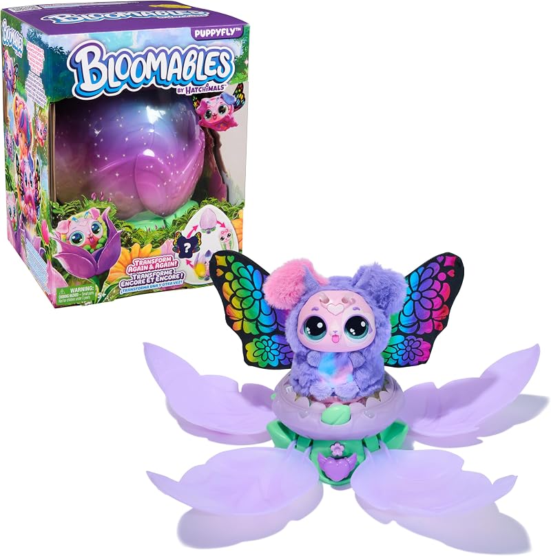 Hatchimals Bloomables Puppyfly Surprise Interactive Toy Flower Ages 4+