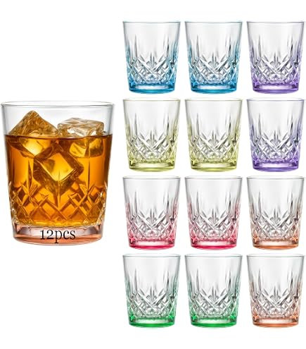 Amazon.com | Crystalex Rainbow Crystal Shot Glasses Set of 6 | 1.7