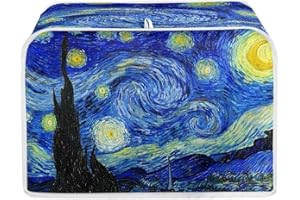 Talayituse Starry Night Toaster Cover 2 Slice Bread Toaster Oven Cover Washable Toaster Cover Kitchen Small Appliance Covers Bakeware Protector