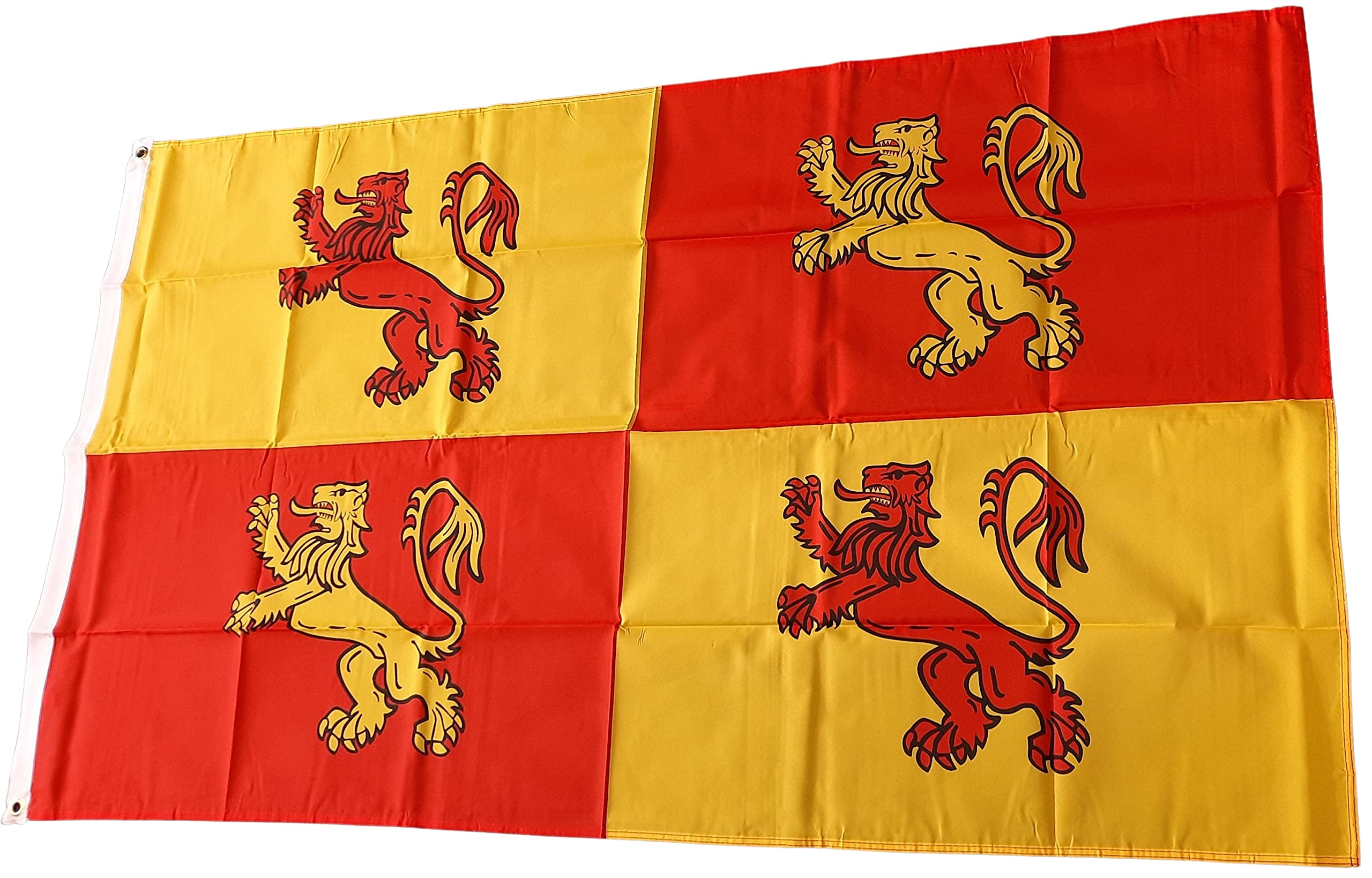 NWFlags Owain Glyndwr Flag 5ft x 3ft 75d Premium Polyester Suitable For Flagpoles | Strong Polyester 5x3 foot material Welsh flag with Eyelets