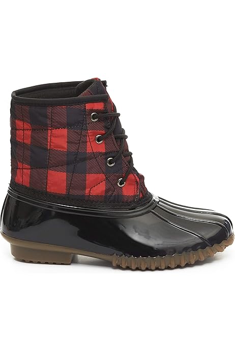 buffalo check duck boots