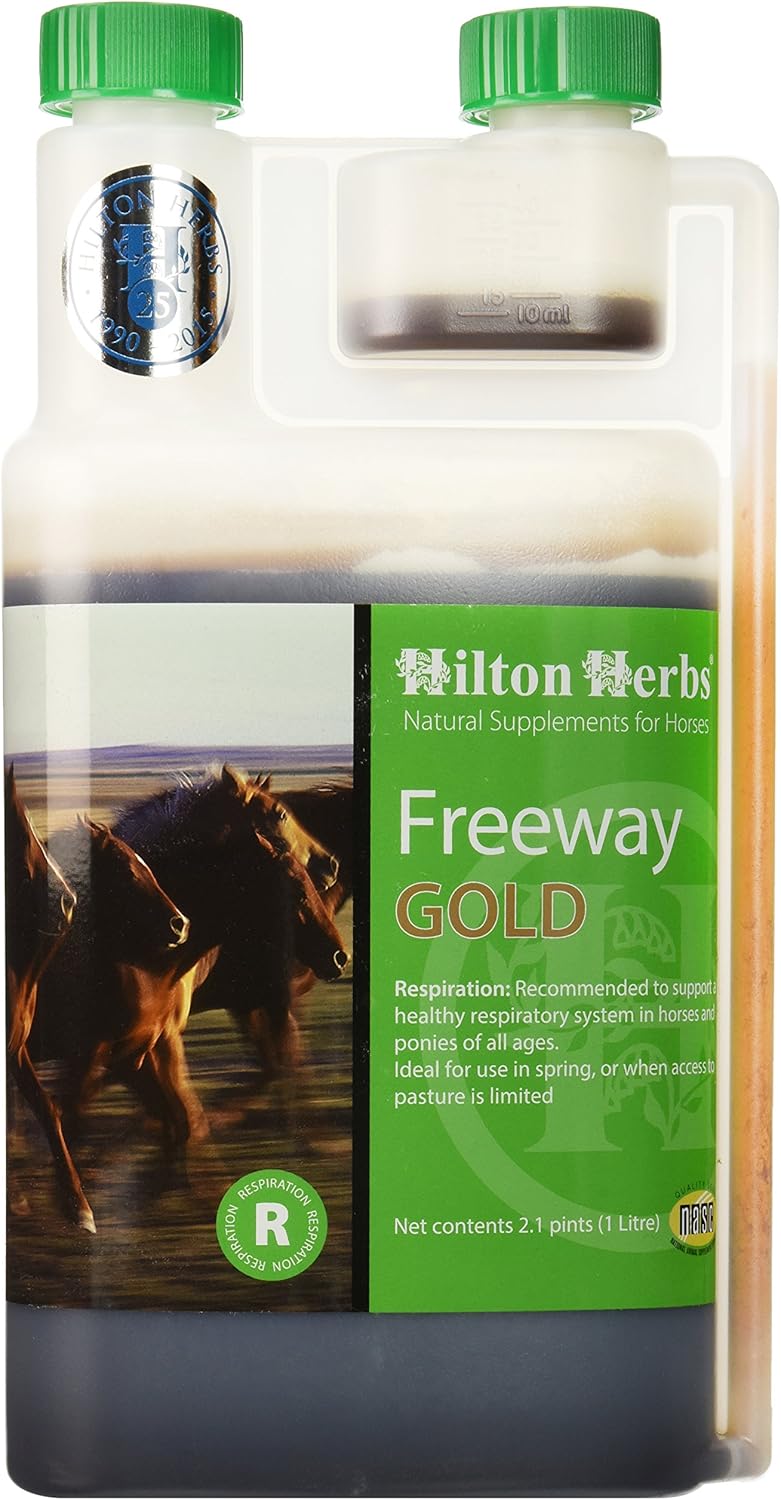 Hilton Herbs Freeway Gold Liquid Respiration Supplement for Horses, 2.1pt Bottle : Horse Nutritional Supplements And Remedies : Pet Supplies