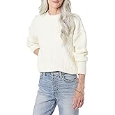 Amazon Essentials Women's Cable Knit Sweater, Soft-Touch Modern Crewneck