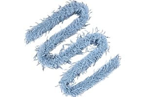 MehelloFeather Faux Feather Boa 2 Yard Featherless Fuzzy Boas for Wedding Party Festival DIY Craft Costume Decoration