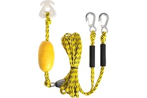 NAYCIIY Heavy Duty Boat Tow Harness for Tubing Self Centering Boat Tow Rope with Stainless Steel Quick Connector for Boat Water Sport Water Ski Jet Ski Wakeboarding