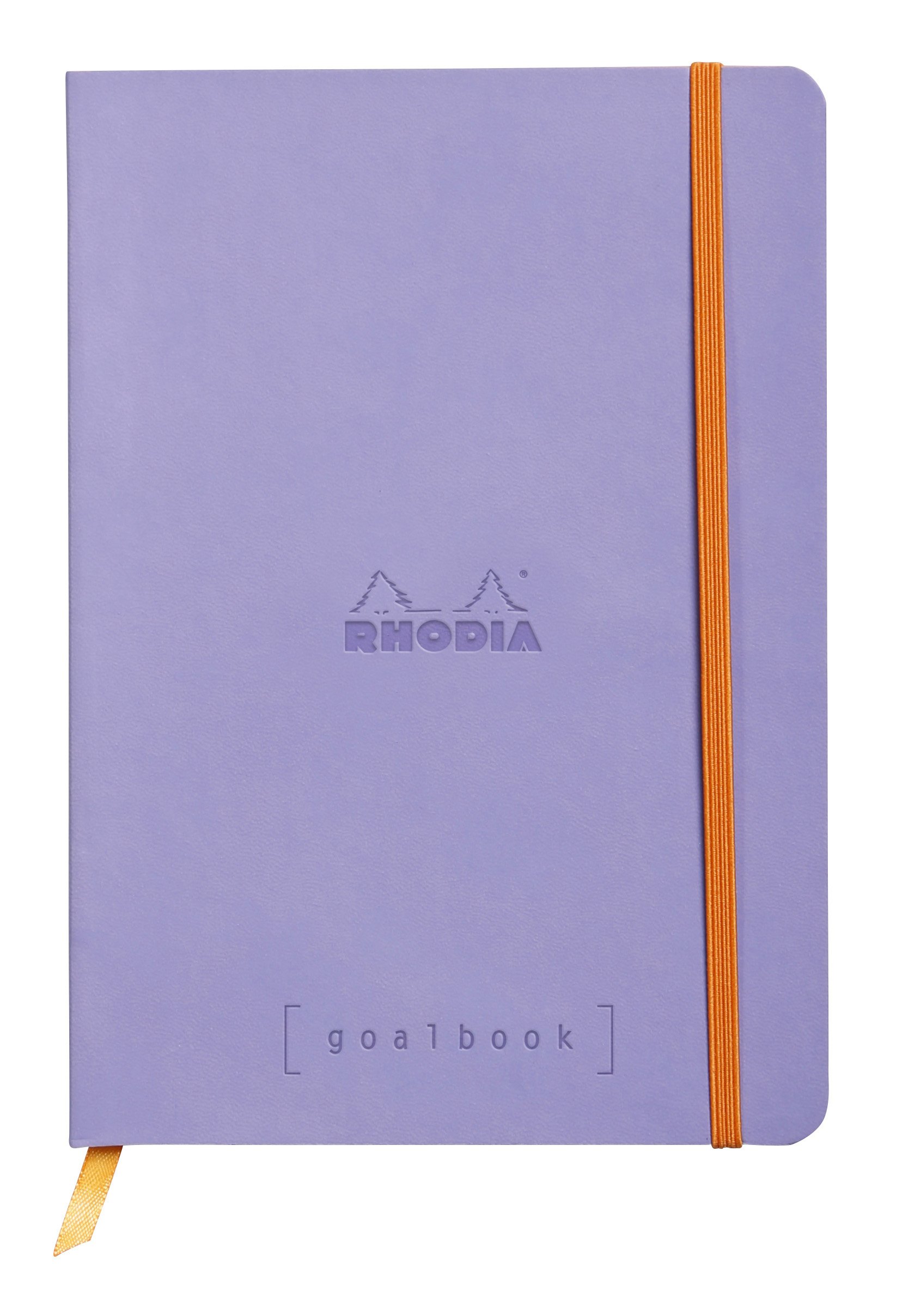 RHODIA 117749C - Notebook Bullet Journal Goalbook Iris - A5 14,8 x 21 cm - Dotted - 240 pages - Ivory 90 g/m² paper - 2 Ribbons, Elastic closure - Leatherette