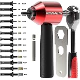 WelderElite Rivet Nut Drill Adaptor Tool Kit Contains 290 Rivet Nuts and 13 mandrels