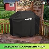Velway Barbecue Cover Waterproof 210D Oxford Heavy Duty 147x61x117cm view 5