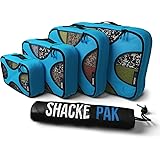 Shacke Pak - 5 Set Packing Cubes - Travel Organizers with Laundry Bag
