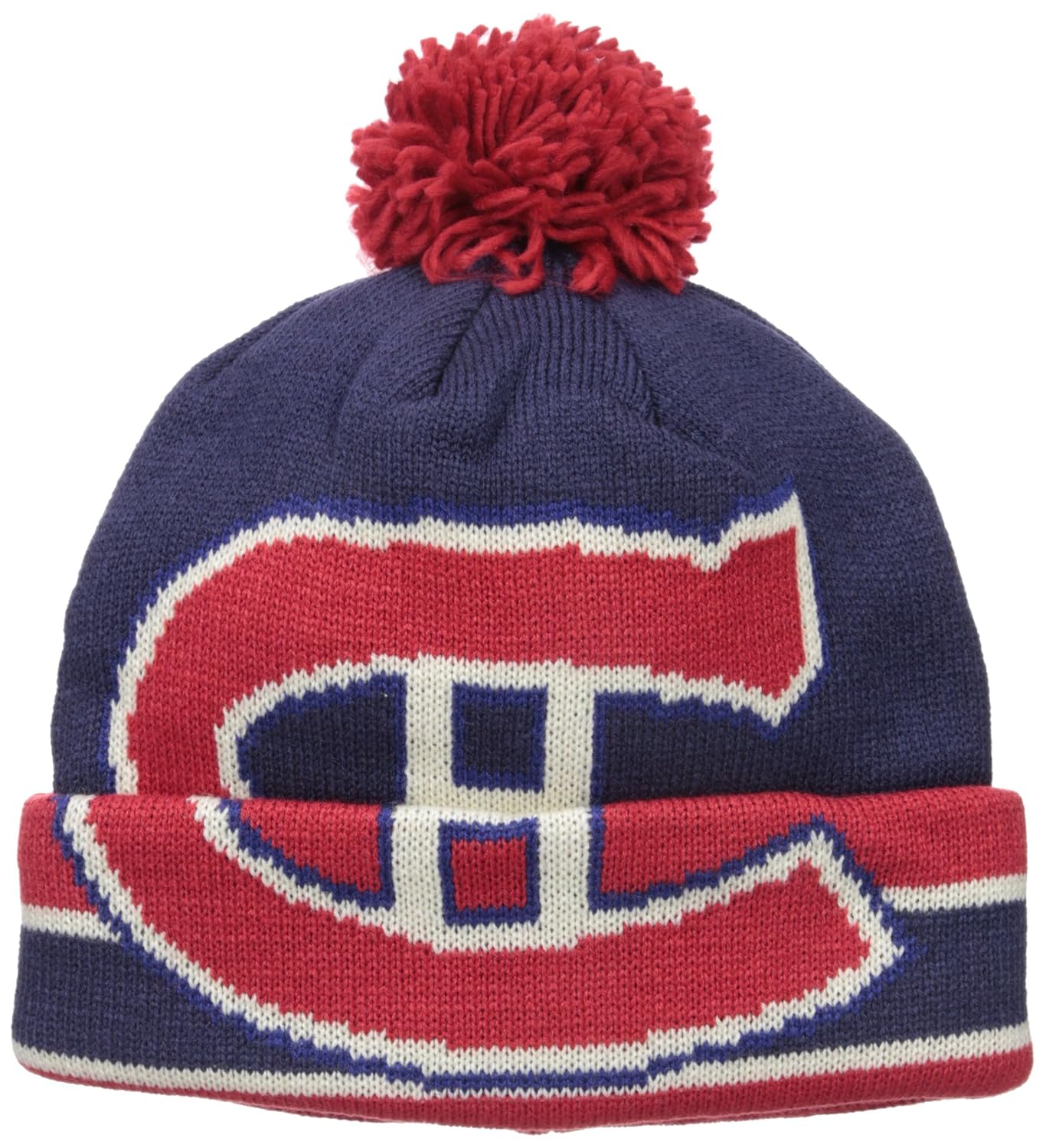 NHL Montreal Canadiens Men's CCM Cuffed Pom Knit Cap One Size Navy