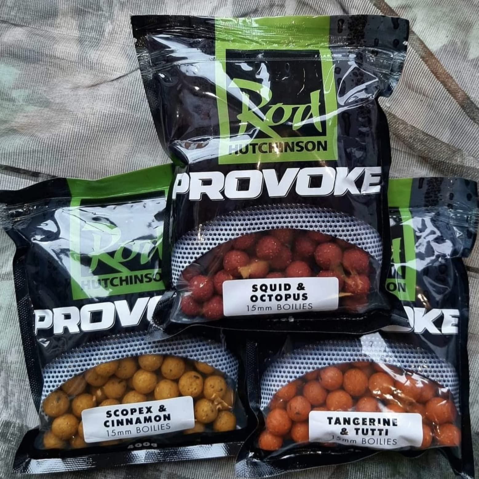 Rod Hutchinson NEW Provoke Shelf Life 15mm Scopex & Cinnamon 200g s/l