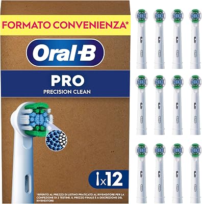 Testine di Ricambio Pro Precision Clean, Bianche, 12 Ricambi