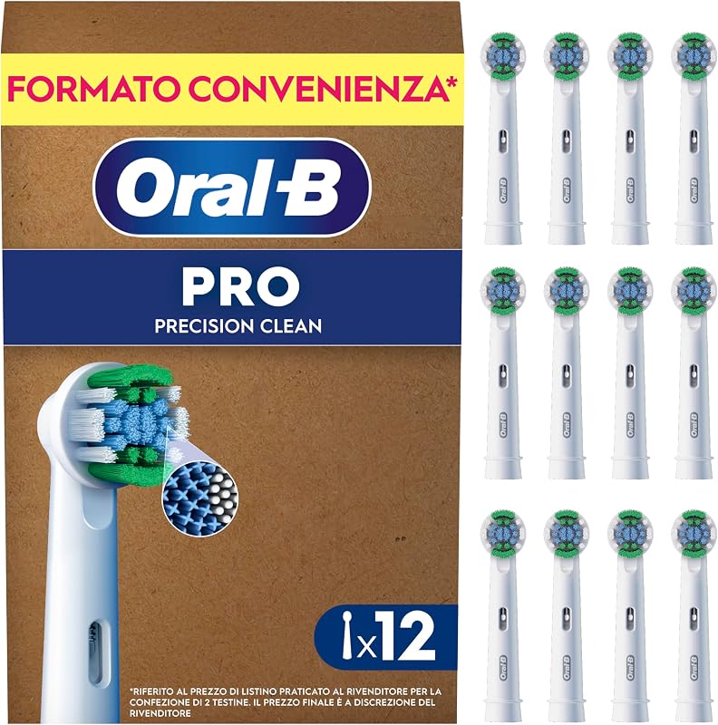 Testine di Ricambio Pro Precision Clean, Bianche, 12 Ricambi