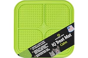 Hyper Pet IQ Treat lick mat for Dogs, Dog Slow Feeder & Cat lick mats | Great Alternative to Slow Feeder Dog Bowls & Cat Slow Feeders | Perfect Dog licking mat, Cat Puzzle Feeder & Dog Enrichment Toys