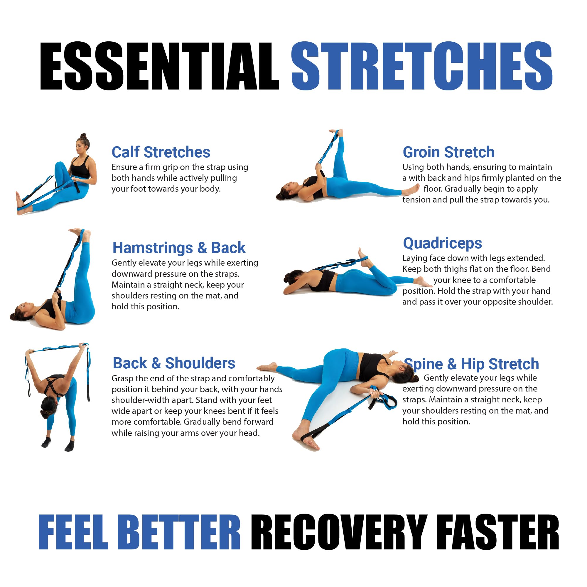 KneeSled? Ultra Stretch Strap Best Choice for Physical Therapy U.S.A.