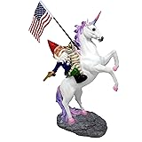 Funny Guy Mugs Garden Gnome Statue - The Ultimate Trio: Cat, Gnome & Unicorn Statue - Indoor/Outdoor Garden Gnome Sculpture f
