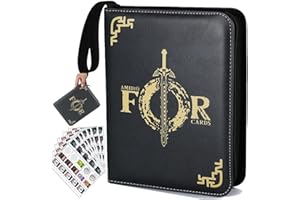 KarlyPro Premium Card Binder for Mini Ambiio,500+ Cards Holder Compatible with Zleda Tears of the Kingdom Amiibo Cards,SD Cards,NFC Tag,Nintendo switch Game Cards or other Cards(1.29 * 1.41inch)
