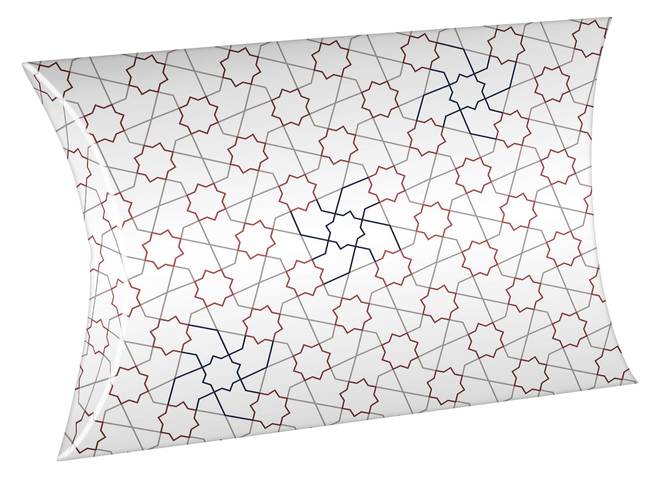 Clairefontaine Collections - Ref 115169C - Lalla - Pillow-Shaped Boxes (Set of 3) - 3 Different Sizes, Satin Laminated, Metallic-Effect Printing - Suitable as Gift Boxes