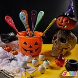 JOYIN Halloween Egg and Spoon Race Game Set 6 Spoons Eyeballs Witches view 9