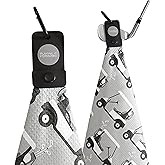 Playing It Forward Magnetic Golf Towels for Golf Bags with Clip & Ultra Strong Magnet - Waffle Weave Microfiber Towel for Secure Hold on Bags & Carts - Ideal Club Cleaner & Accessories - Golf Cart