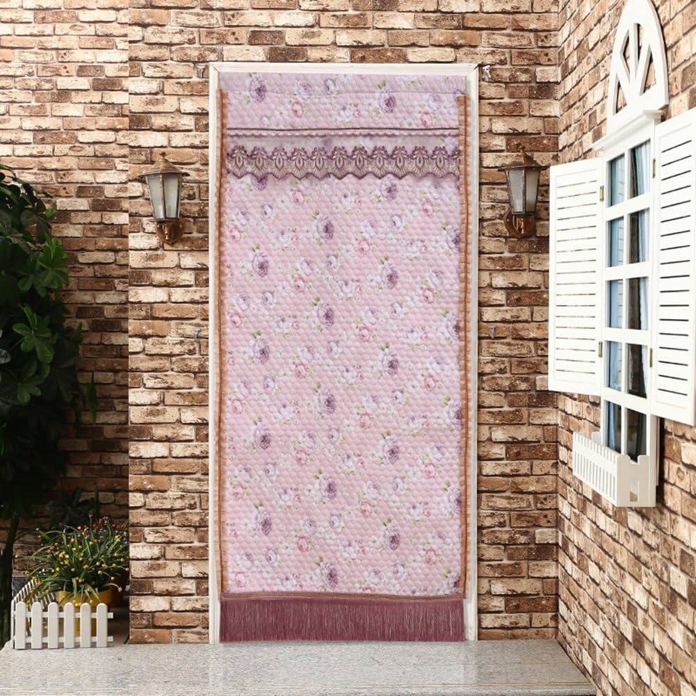 Air conditioning curtain/fabrics,cotton curtain/thicken,household use,bedroom,living room,cold,keep warm,soundproof curtain-B 90x200cm(35x79inch)