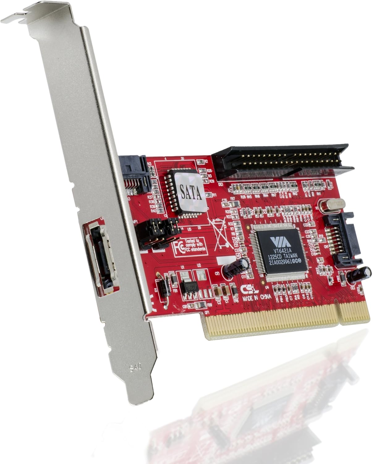 CSL PCI Controller Card 2x SATA 1x IDE 1x eSATA RAID Level 0 1 JBOD