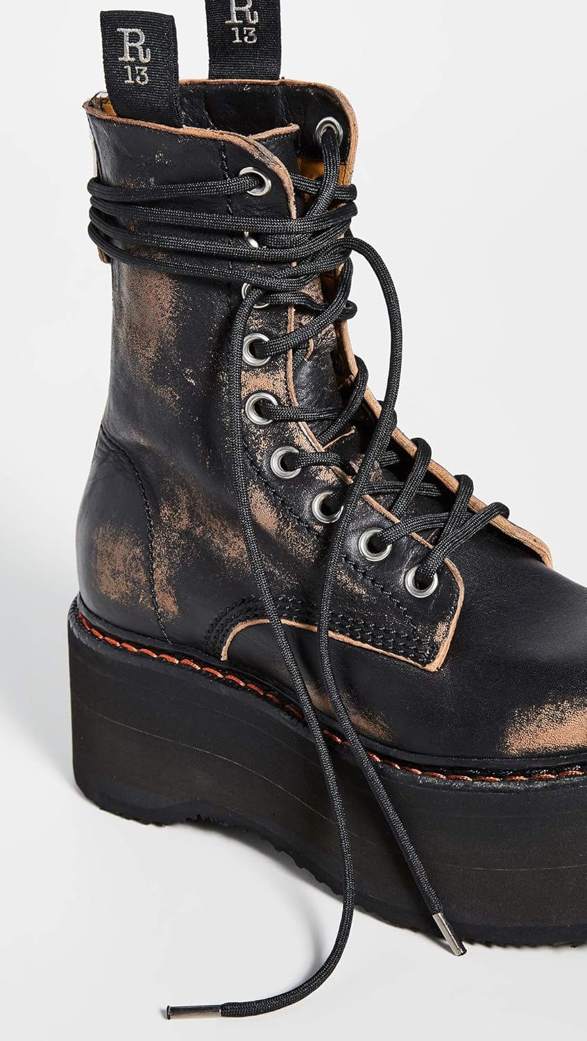 r13 double stack boots