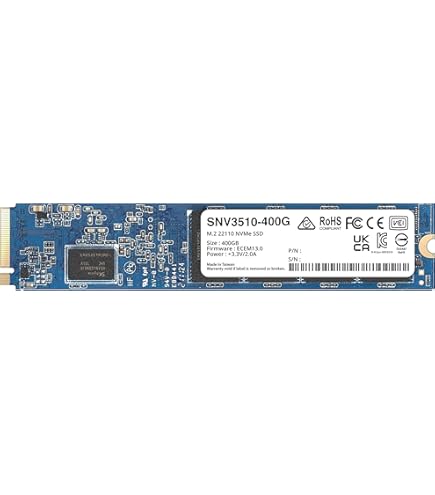 Synology M.2 2280 NVMe SSD SNV3410 400GB (SNV3410-400G) : Amazon