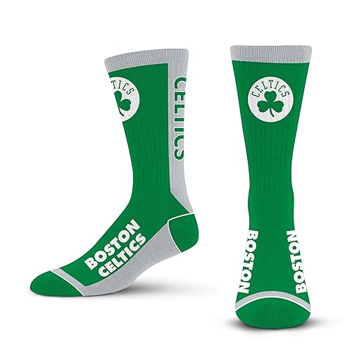 For Bare Feet NBA BOSTON CELTICS MVP Crew Sock Team Color Medium