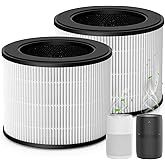 Model 22 Filter Replacement for MA Series Air Purifier, 3-Stage Filtration with Efficient HEPA and Granular Activated Carbon, White, 2-Pack