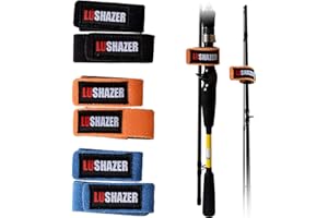 Fishing Rod Belt,6pcs/3packs Stretchy Rod Straps Fishing Rod Holder Belts Tie Straps for Casting Spinning Fly Telescopic Fish