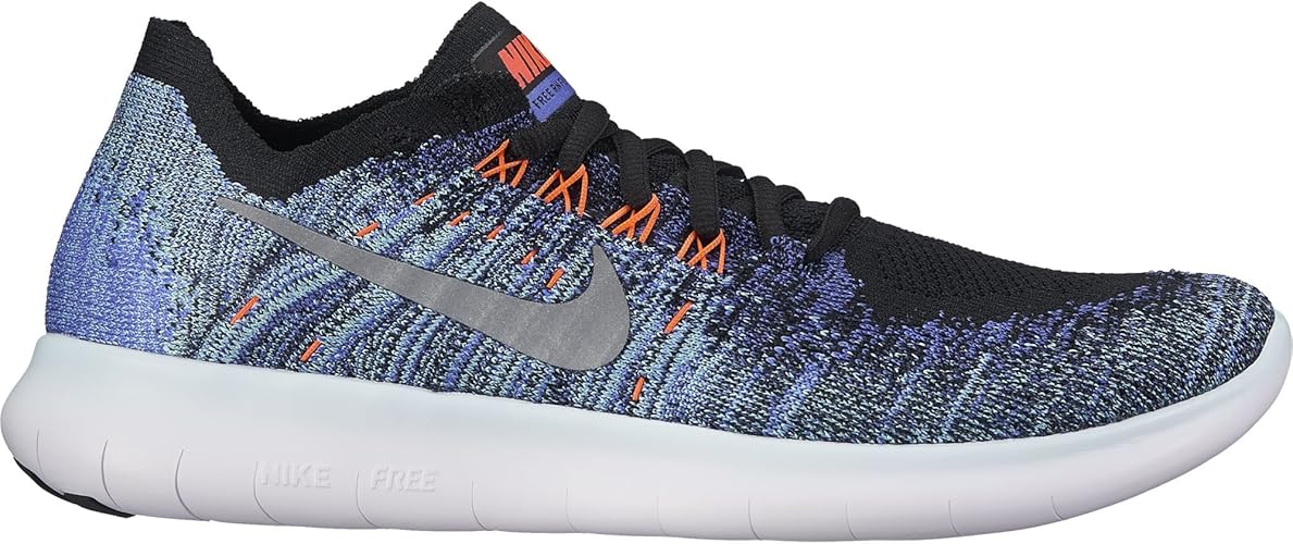 Nike - Free RN Flyknit 2017 women's running shoes (blue/black) - EU 42,5 - US 10,5: Amazon.co.uk 