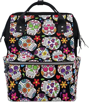 skull diaper bag