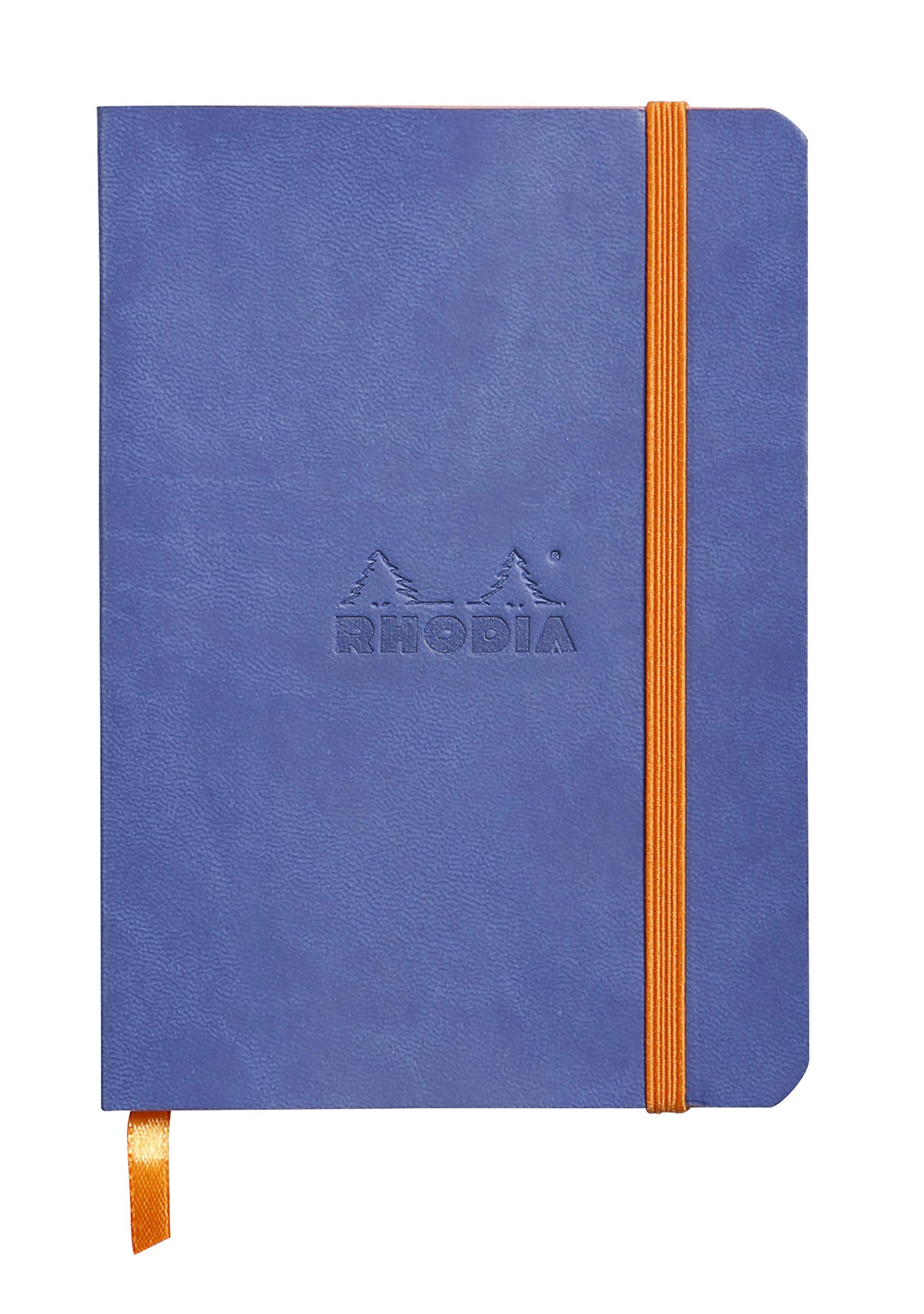 RHODIA 117358C - Saphir Soft Notebook - A6 - Dot Dot - 144 pages - Ivory Clairefontaine Paper 90 g/m - Bookmark, Elastic Closure - Faux Leather Cover - Rhodiarama Collection โ image 1
