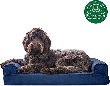 Amazon Com Furhaven Pet Dog Bed Memory Foam Quilted
