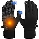 Benirap Winter Gloves Touchscreen Windproof Thermal Gloves Men Women Cycling Running Climbing Skiing Driving Gloves