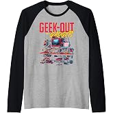 Geek-Out With Gadgets Techie Setup Raglan Baseball Tee