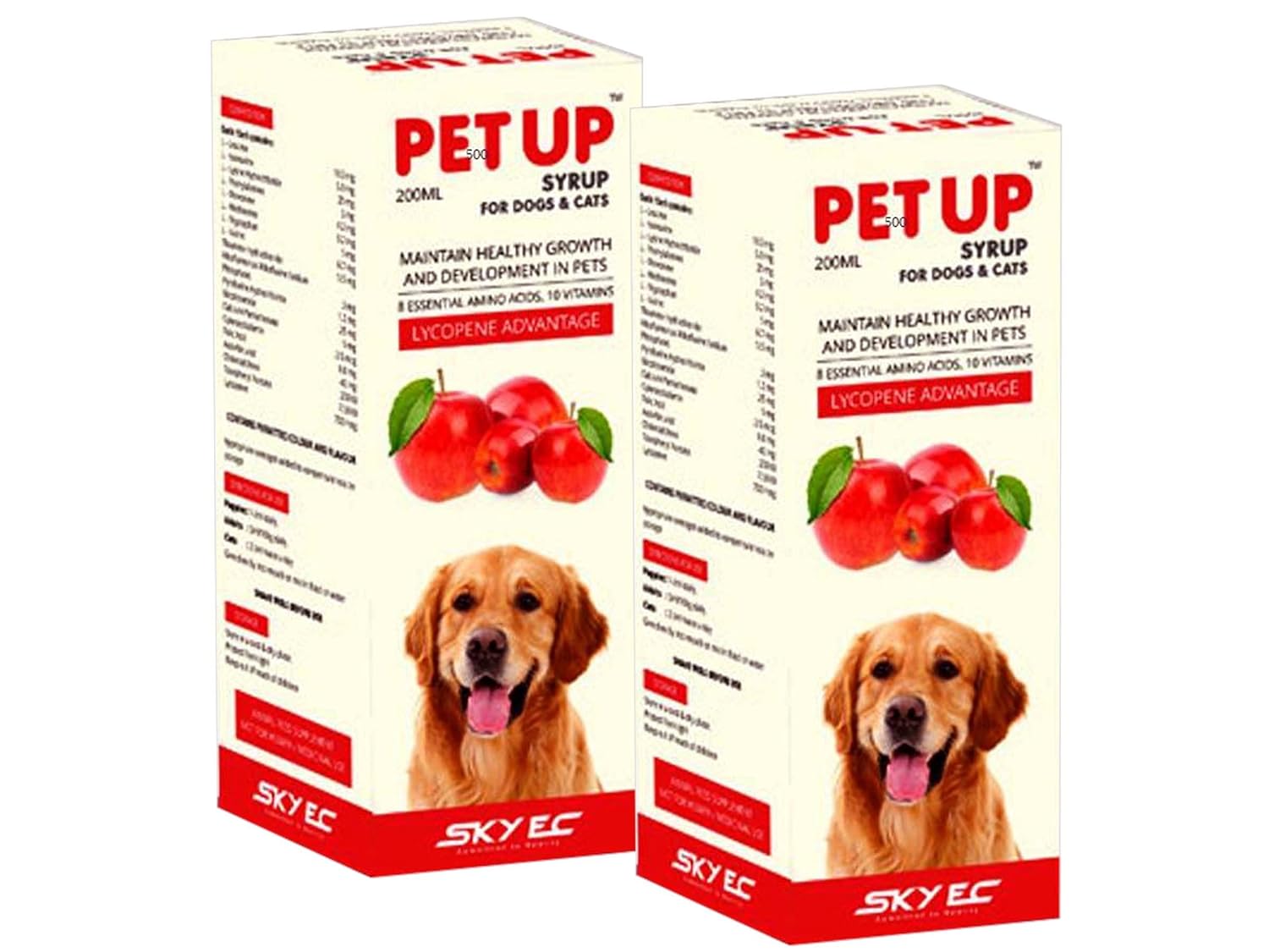 Buy Skyec Pet Up Syrup for Dogs and Cats (200 ml) Pack of 2 Online at