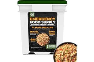 72HRS Emergency Food Supply - Survival Food Kit, 14400 Calories, 25-Year Shelf Life, Nourriture Survie for Camping, Outdoors,