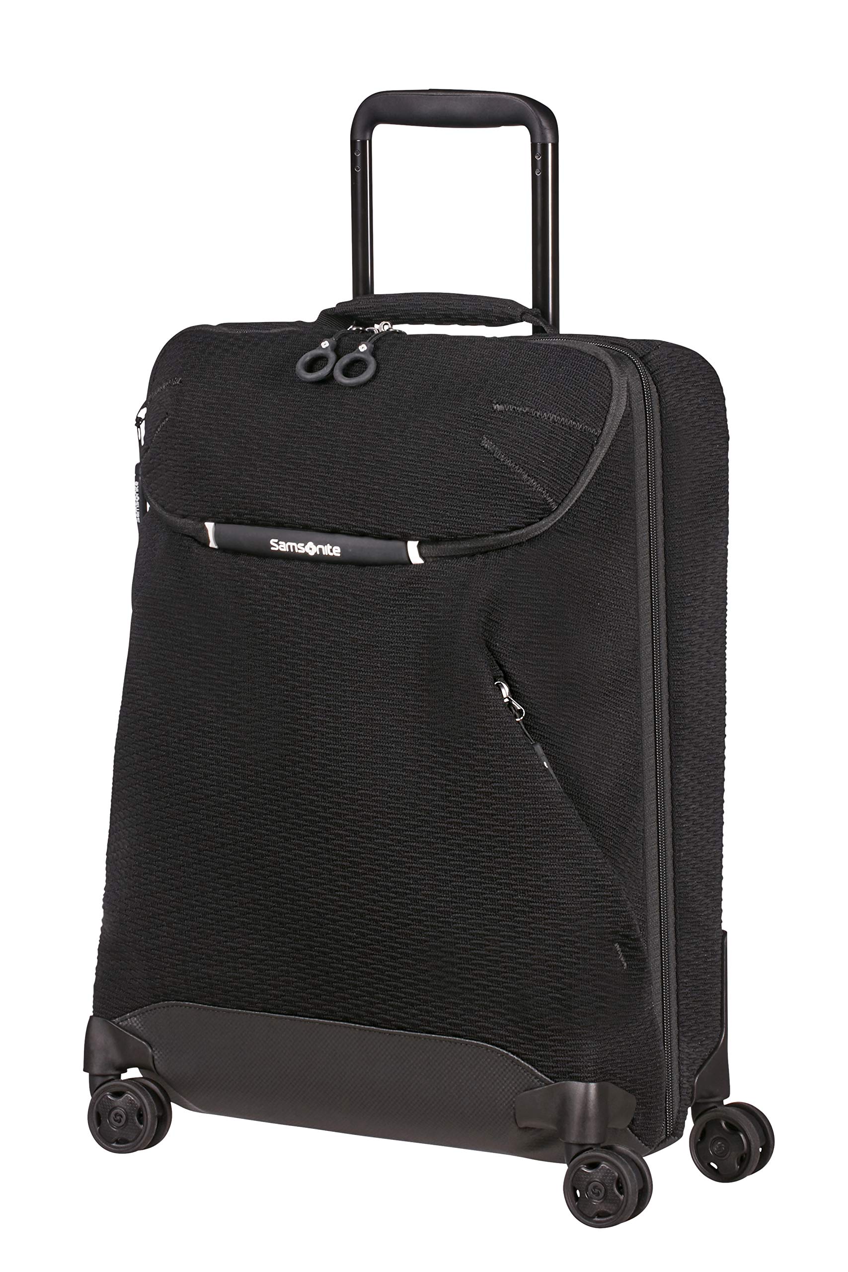 Samsonite Neoknit - Travel Duffle with 4 Wheels S, 55 cm, 36.5 Litre, Black (Black/White)