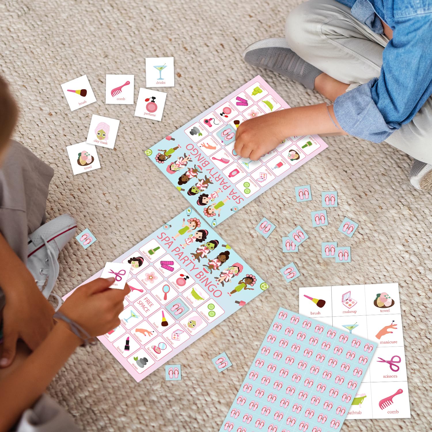 24 Players Animal Bingo Game Cards - Spring Party Bingo For Large Groups, Family, Camping & Holidays - View #12