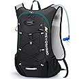 Lightweight Hydration Backpack, Running Backpack with 2L Water Bladder, Hydro Water Daypack for Cycling Hiking Rave for Men Women