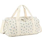 BTOOP Duffle Bag for Gym Sports Women Girls Workout Travel Bag Weekender with Shoe Compartment and Wet Pocket