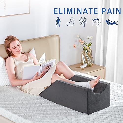 Kingfun Adjustable Leg Elevation Pillow with Dual Handles, Support