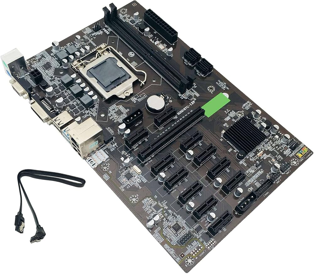Lodokdre BTC B250 Mining Motherboard LGA 1151 12X GPU Slot DDR4 USB3.0 SATA3.0
