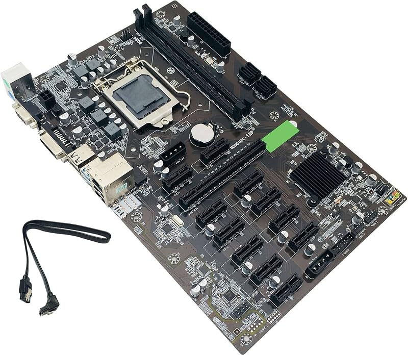 Lodokdre BTC B250 Mining Motherboard LGA 1151 12X GPU Slot DDR4 USB3.0 SATA3.0
