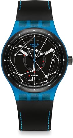 Swatch Sistem Blue Automatic Black Dial Analogue Unisex Watch SUTS401
